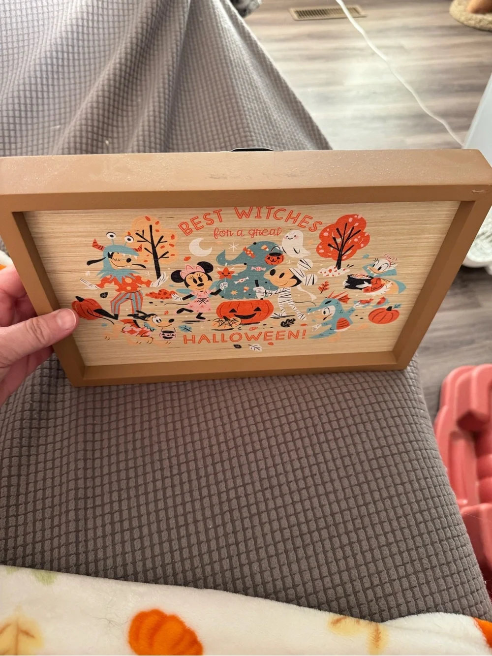 Halloween decorative box sign featuring Mickey and friends!!